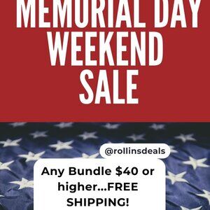 FREE Shipping...Bundles $40 or higher